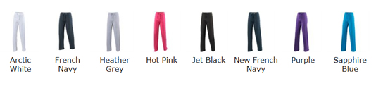 Sweat Pants Colour Choice